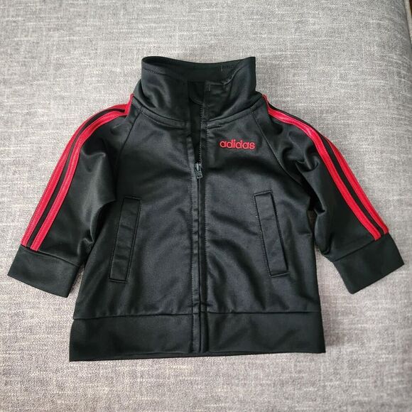 Adidas Black and Red Sweatshirt - Picture 1 of 4